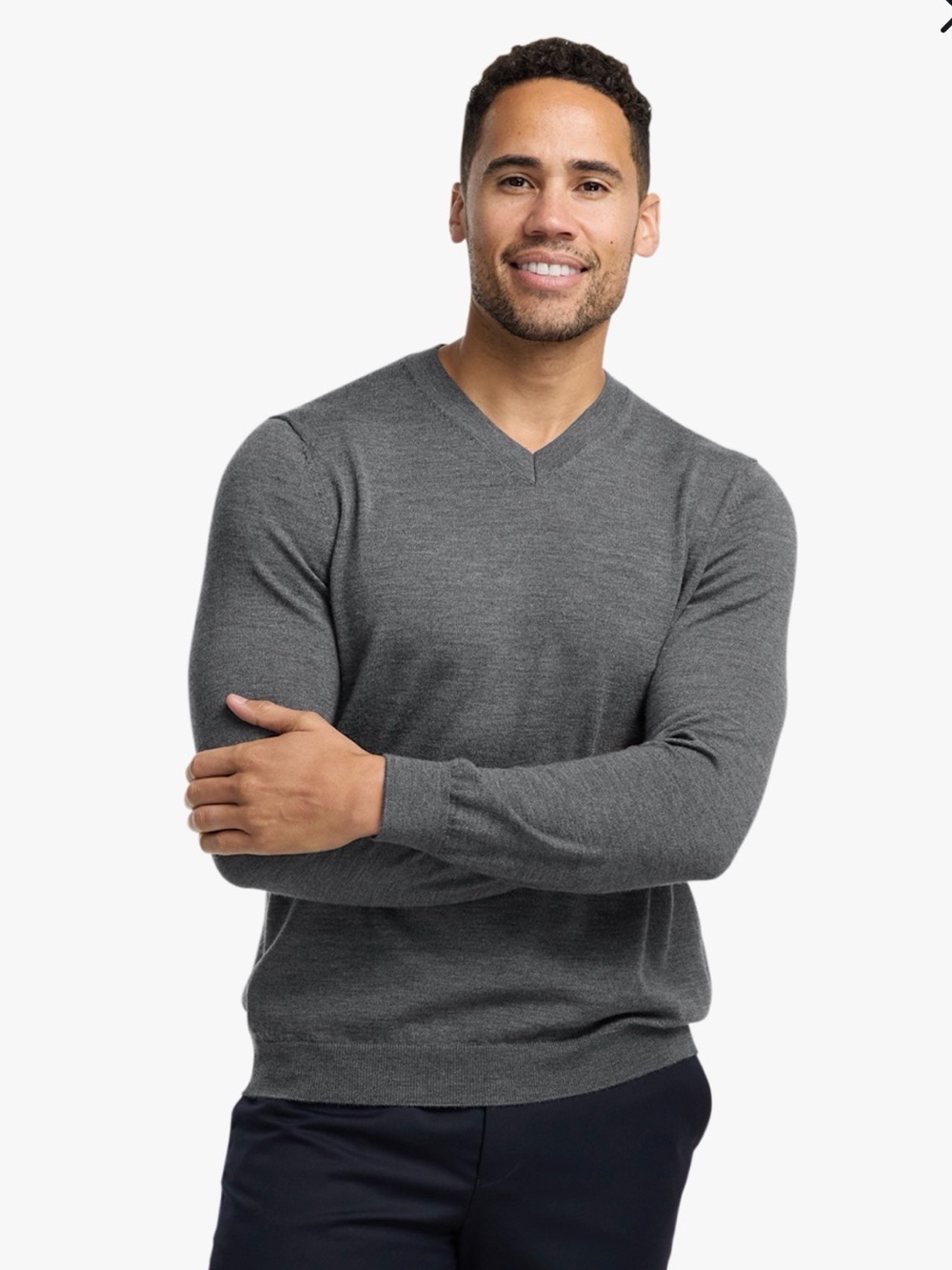 Paul Fredrick merino wool sweater size L